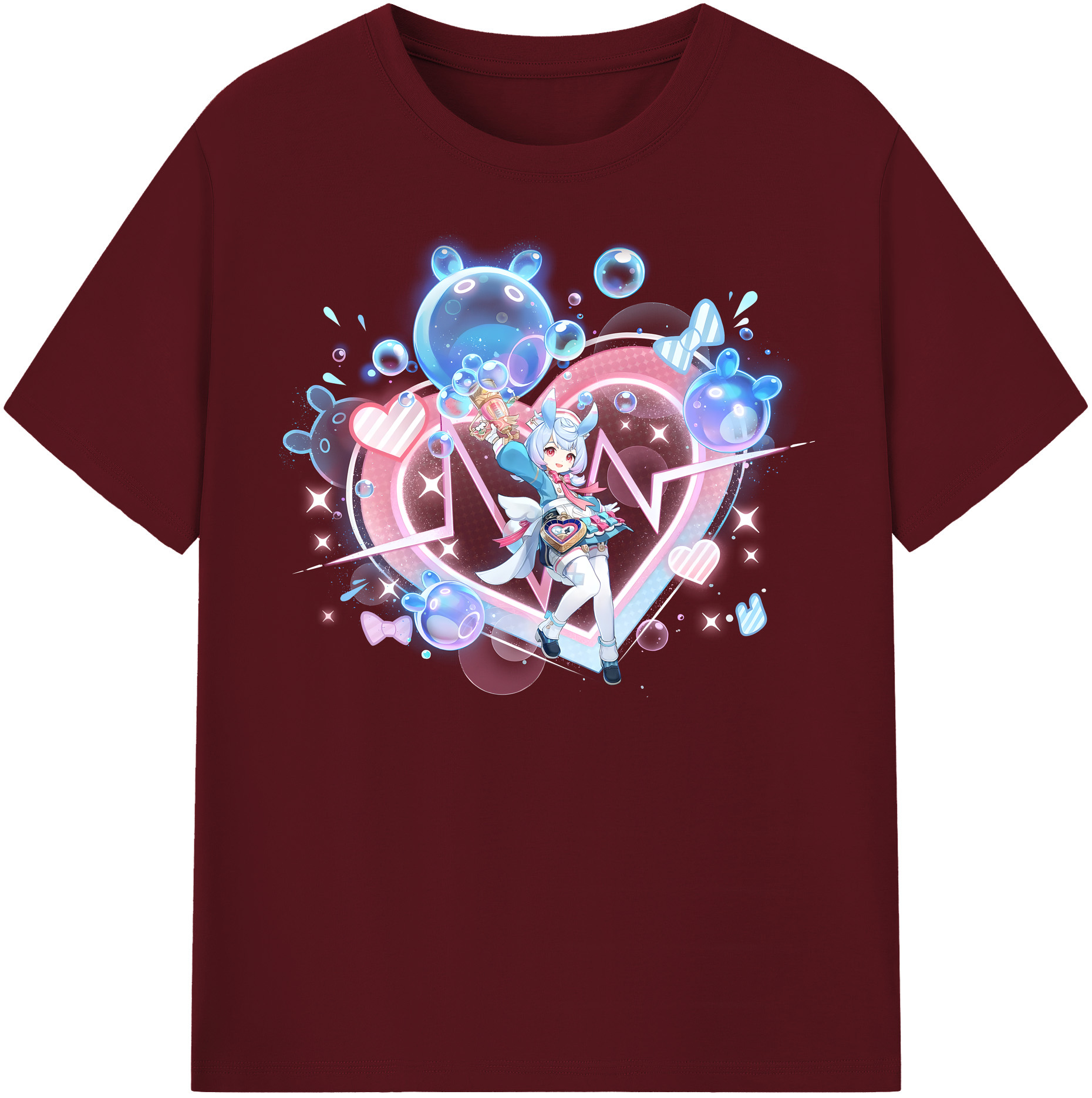 げんし神 シゲウィン genshin Shigewin 綿100％半袖Tシャツ（フロントプリント）